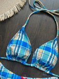 2025 New Sexy Palid Print Bikini Sets Swimsuit For Women Halter String Swimwear Female Brazilian Bathing Suits Summer Beach Wear