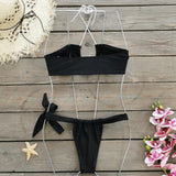 Sexy Bandage Bikini Set Women Two-Piece Swimsuit 2024 Trend Strappy Biquini Swimwear For Lady Beachwear Female Clothing