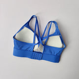 Women's Summer Shock-absorbing Running Yoga Tank Top with a Beautiful Contrasting Sports Bra and a Professional Pilates Bra