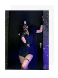 Sexy Cosplay Policewoman Midnight Uniform SM Zipper Bodysuits Solid Color Deep V Short Sleeved Wrap Hip Bodysuits Charming K0JQ