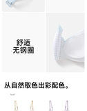 Elegant Summer Seamless Bra Small Breasts, Cooling Wireless Bralette Anti-Sagging, Breathable Comfort & Support Fixed Cup MOYISU