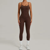 Padded One-Piece Yoga Clothes Sportswear Women's Gym Push Up Workout Clothes Fitness Sports Fitness Wear Yoga Jumpsuit