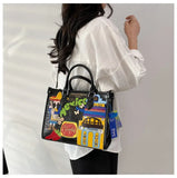 Design Patchwork Zipper 2026 Hot Sale Women's Bags Retro High Quality Women's Bags PU New Personality Stylish Shoulder Bags