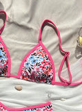 Sexy Leopard Print Bikini 2 Piece Set Women Laced Up Split Swimsuit Low Waist Beachwear 2025 New Summer Swimwear Bikinis Set