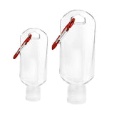 2PCS Refillable Bottles with Hook Alcohol Disinfectant Hand Sanitizer Empty Soap Dispenser Outdoor Portable Container Bottle