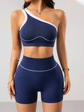 2pcs/sets Yoga Sport T-shirts Shorts Set Sportswear Woman Gym Seamless Workout Vest Shorts Leggings Activewear Women's Tracksuit