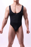 Solid Color Bodysuits Pure Desire Backless Deep V Suspenders Sleeveless Bodysuits Transparent Mesh Sexy Unisex Bodysuits B0IK