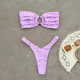 Micro Bikini Push Up Women Swimsuits 2026 Sexy Female Swimwear Brazilian Bikini Set Thong Biquini Swim Suits Print Beachwear