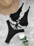 2026 Trendy Swimwear – Chic Minimalist Bikini with Sparkling Chains Perfect for Beach Wear and Pool Parties Summer Getaways