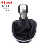For Seat Leon MK2 1P (2005-2012) Altea XL (2004-2012) Toledo MK3 (2004-2009) Car Gear Stick Shift Knob with Leather Boot