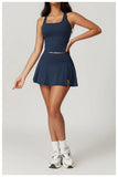 New Yoga Short Skirt Women Summer Comfortable Slit Yoga Skirt Fitness Outdoor Riding Skirt Anti-voyeur Sports Skirt High Quality