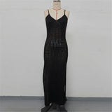 V Neck Sleeveless Hollow Out Crochet Knitted Tunic Beach Cover Up Cover-ups Beach Dress Beach Wear Beachwear Female Women V7212