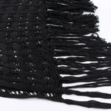 S-XL Sexy Hollow Out Fringe Tassel Knitted Crochet Tunic Beach Cover Up Cover-ups Beach Dress Beach Wear Beachwear Female V3800C