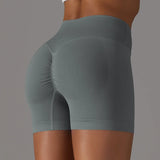 Summer V-waist peach hip lifting tight fitting three part pants, high waist yoga shorts, running speed drying seamless yoga pant