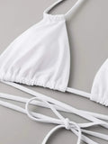 3 Pieces Thong Bikini 2026 Women With Skirt Trikini Swimwear Female Triangle Swimsuit Beach Wear Bathing Swimming Suit Summer
