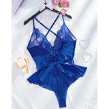 Lenceria Bra Set Transparent Erotic Hot Sexy Costume Open Bra Women's Intimates Chemise Lingerie Underwear Set Sex Bodysuits