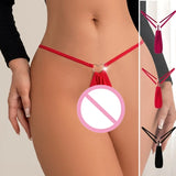 Hot Sale New Fashion Sexy Women G-string Low Rise T-back Intimate Lingerie Comfort Female Thongs Love Design Underwear Panties