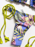 Sexy Braiding rope Bandage Solid Bikini Set Women Swimsuit  Pit strip fabric Triangle Swimwear Bathing Suit Brazilian Biquinis