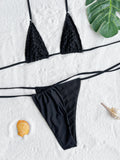 DEKA Tie Side Mini Micro Bikini Set With Skirt Halter Female G-String Thong Swimsuit Women Swimwear Bather Bathing Suit Swim