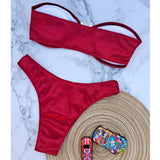 13 Color 2026 New Sexy Bandeau Bikini Women Swimwear Female Swimsuit Two-Pieces Bikini Set Padded Bather Bathing Suit Swim V4647