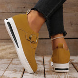 2025 Faux Suede Platform Loafers Women Lightweight Slip On Thick Sole Sneakers Woman Plus Size 43 Comfort Non Slip Casual Shoes