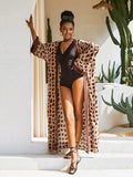 2026 Women Swimsuit Beach Cover Up dress Sleeve Kaftan Beach Tunic Long Pareos Bikinis Cover ups Summer Robe Plage Beachwear