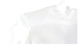 Ahagaga Eelgant Mini Dresses For Women Solid Long Flare Sleeves Turtleneck Sheath Satin Fashion Split Party Slim Fit Female Robe