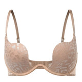 Solid Underwire Bra push up Lingerie comfort padded bra lift up thick cup lace bralette