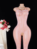 Hot Women Breastless Bodystocking Crotchless Bold Sex Lingerie Erotic Babydoll Porn Bodysuit Open Bra Desire Underwear