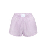 Women Striped Casual Shorts Elastic Waist Wide Leg Short Pants Summer Streetwear for Daily Date