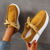 Yellow Lace Up Thick Bottom Sneakers Women Lightweight Wedges Platform Sport Shoes Woman Plus Size 43 Anti Slip Walking Shoes