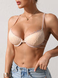 Butterfly lace Backless Style sexy bras Fashion Comfortable women's bra Front closure push-up bra