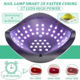 UV Manicure Lamp 110V-240V Induction Drying Lamp Can Be Timed and Quickly Cured Without Blind Spots for Home Use in Nail Salons