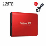 External Hard Drive High Speed Hard Disk 256TB USB3.1 Portable 128TB for Pc/Laptop/Mac/Phone Solid State Disk