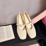 Women Flats Summer Trend Knitted Mary Jane Shoes for Woman Breathable Footwear Lightweight Casual Flat Shoes Zapatos De Mujer