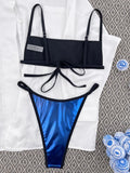 XS - L Shiny Mini Micro Bikini Women Swimwear Female Swimsuit Two-pieces Bikini Set High Cut Bather Bathing Suit Swim Beach Wear