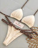2026 New Sexy Prints Mciro Bikini Set Women Holiday Swimsuit Lace-up Swimwear 2 Piece Set Backless Biquine Brasileiro Beachwear