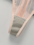 Women's Sexy Embroidered Lace Underwear With Steel Rims Push Up Breathable And Comfortable Close Fitting Underwear Set YS2864