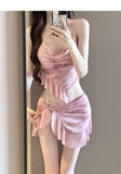 Bikini Swimsuit, Women's Three Piece Set, High-end Split, Flesh Covering, Conservative Beach Vacation, Hot Spring Swimsuit