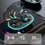 Mini Invisible Sleep Wireless Earphone Bluetooth 5.0 Hidden Earbuds IPX5 Waterproof Noise Cancelling Touch Control Headphone X55