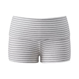 Women's Fold Over Mini Shorts Summer Fashionable Causal High Waist Bodycon Skinny Shorts Striped/Solid Color Short Pants