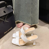 Summer Outdoor Wear Thick Heel  2026   Line Open Toe Fashion High Heel  Sandals