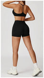 Women's Yoga 2-Piece Hip Lifting Tight Fitting Naked and Beautiful Back Set Outdoor Sports and Leisure Running Fitness Suit