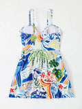 2026 Strappy Swimsuit One Piece Push Up Swimwear Women Sexy Printed Bathers Bathing Swimming Swim Suit Female Beachwear