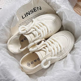 Women's Shoes White  New Canvas Shoes Breathable Comfortable Platform Outdoor Casual Sports Shoes Zapatillas De Mujer