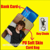 J-Jack Champion American Actor For ID Clips Credit Bank Bag Bus Meal Card Holder Cover Pocket Decoration Keychain