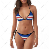Women Girls Bikini Cape Verde Flag Swimsuit Sets Three Point Beachwear Swimming Bathing Beach Party Suits Sexy Mujer