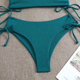Sexy Bandeau Bikinis 2025 Women Brazilian Swimwear Female Swimsuit Two Pieces Bikini Set Bather Bathing Suits Girls Beach Wear