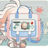 Genshin Impact Cosplay Xiao Wanderer Wanderer Tartaglia Zhongli Raiden Shogun 42x36x9cm Cartoon Bag Student Handbag Backpack