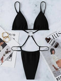 High Cut Out G String Female Swimwear One Piece Swimsuit Women Mini Micro Thong Monokini Bather Backless Bathing Suit Swim Wear